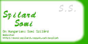 szilard somi business card