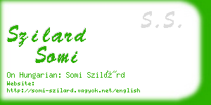 szilard somi business card